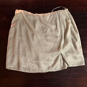 Light Green Floral Skirt